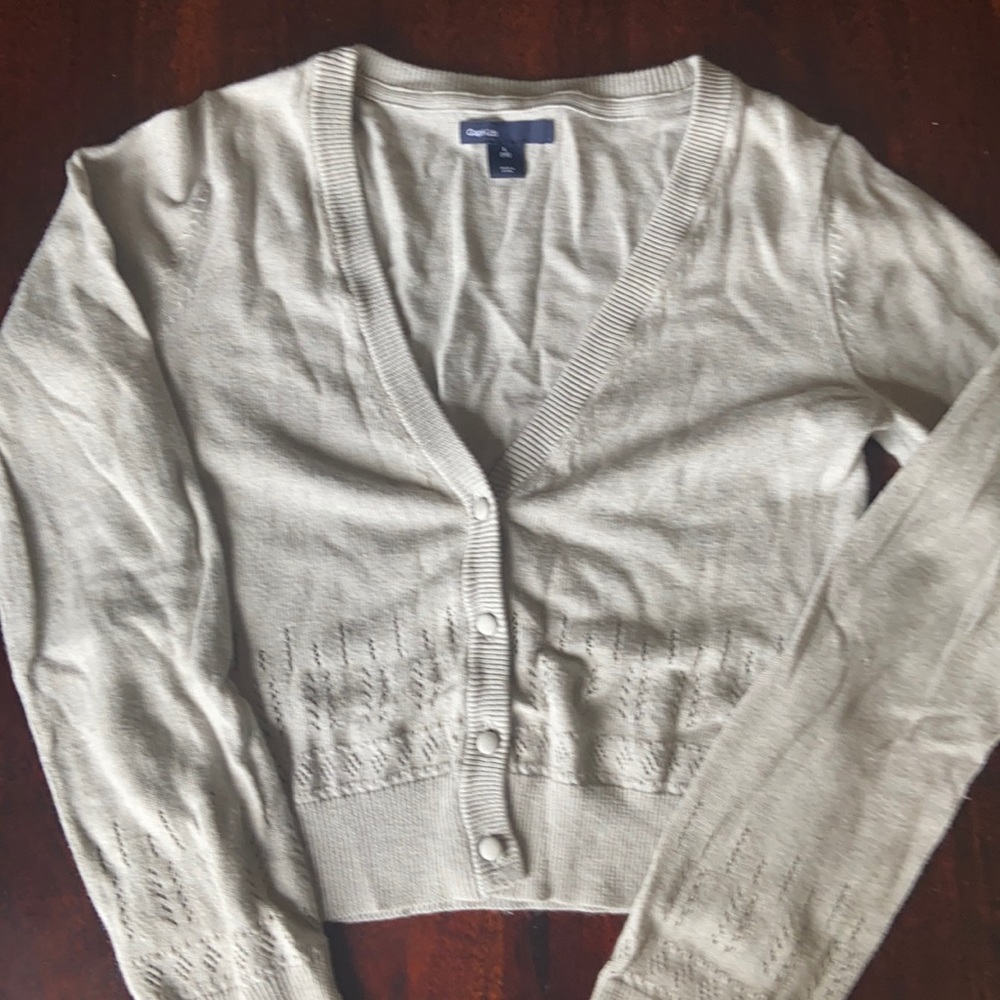 Gap girls grey cardigan